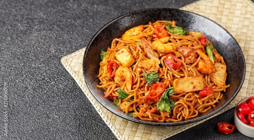 mee goreng mamak, popular cusine in malaysia. in indonesia called mie goreng
