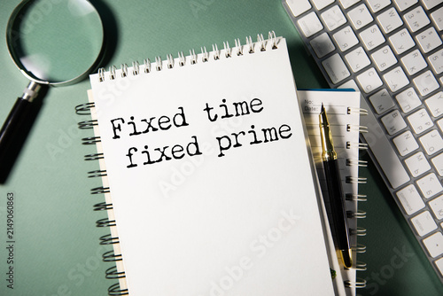 Принти на полотні Concept of fixed time and fixed prime