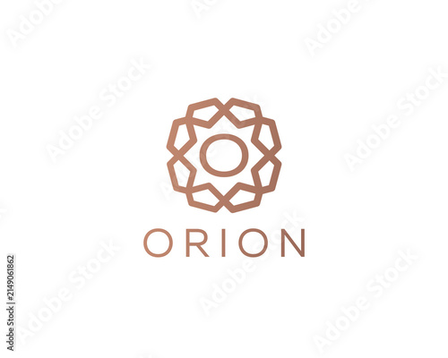 Luxury letter O ornament logo design. Elegant gold geometric initial logotype. Premium emblem for hotel, beauty, fashion and wealth management brands.