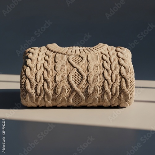 Sculpted Comfort: Warm Hues and Shadow Play