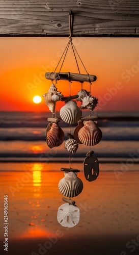 Sunset Chimes: Ocean's Symphony