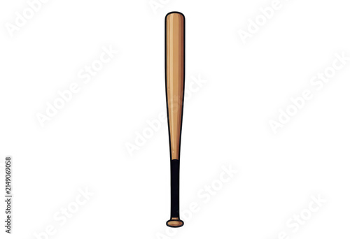 Wooden Baseball Bat Isolated Transparent Background