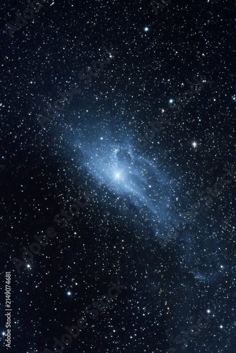Celestial Canvas - A Stunning Deep Space Galaxy with Starry Background.