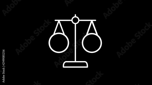 Balance Scale 50/80 Weight Comparison Icon