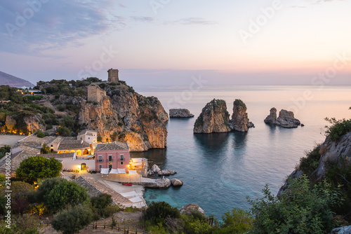 Obraz na plátně Tonnara di scopello en sicile
