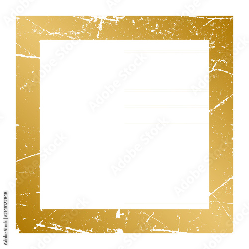 Golden Frame with Lined Paper Background - Elegant Texture Design