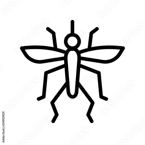 Plakat Mosquito insect vector icon