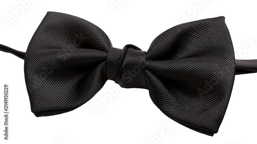 Cuadro en lienzo Black satin textured bow tie accessory