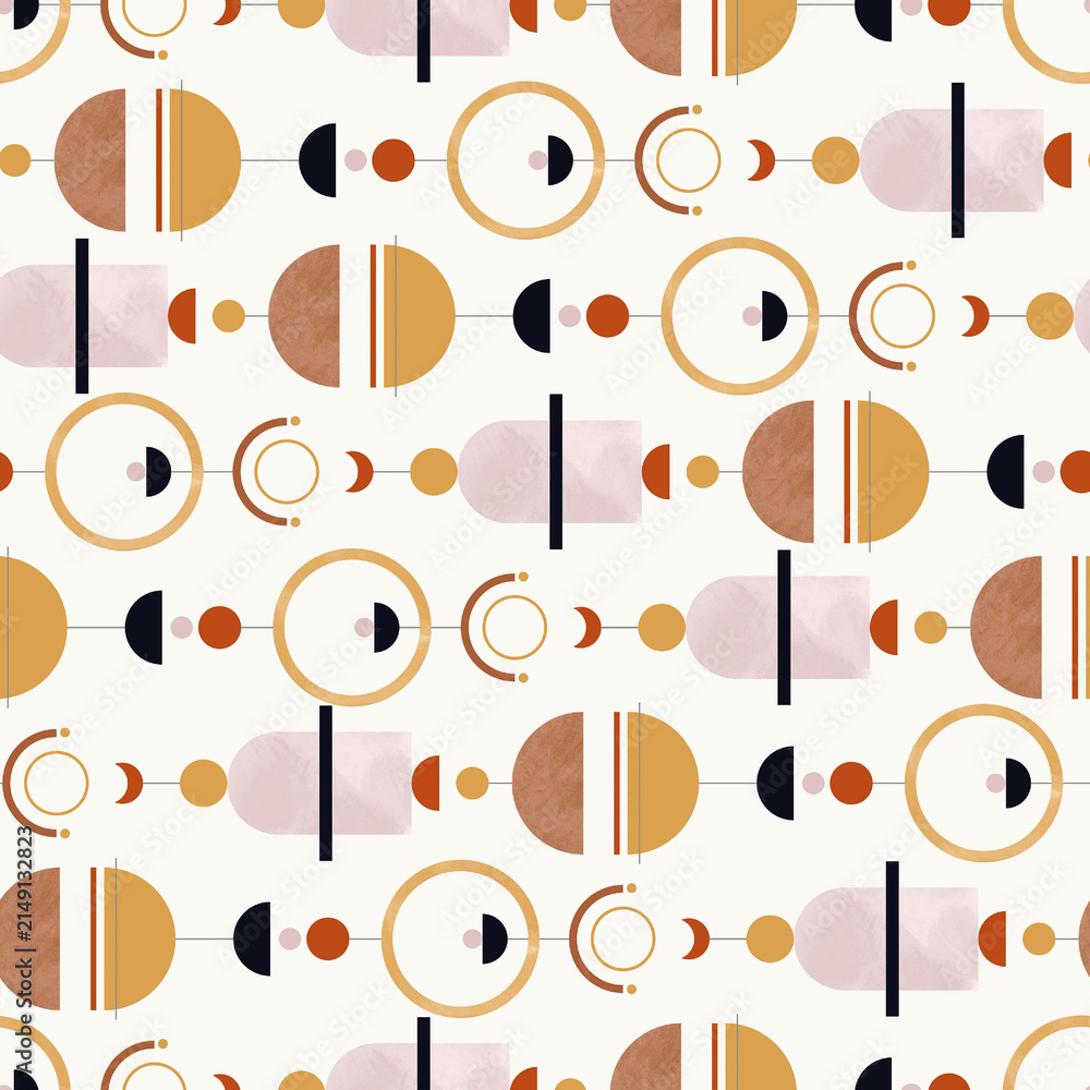 seamless retro pattern with circles