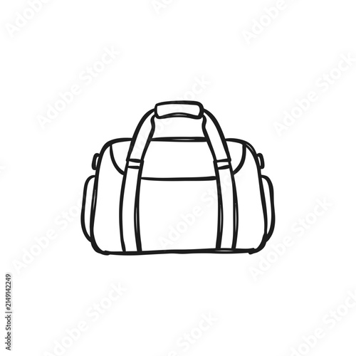 Travel duffel bag or gym sports bag