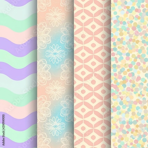 Pastel Dreams: A Symphony of Gentle Hues and Soft Textures