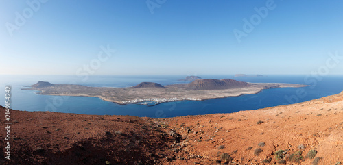 Spain, Canary Islands, Lanzarote, view of island la graciosa