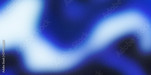 Foto Dark blue and white grainy gradient abstract wave pattern background with gradie