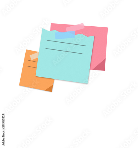 Colorful sticky notes with calendar and to-do lists on a flat surface