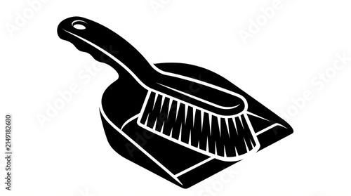 Dustpan and brush icon