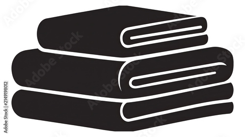 Stacked towels silhouette icon