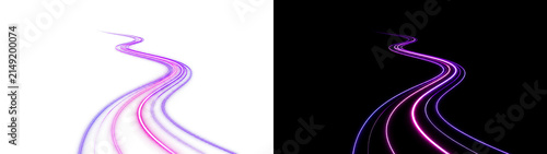 Foto エネルギー 光 PNG 透明 切り抜き 波 ネオン 発光 ライン デザイン 素材.
