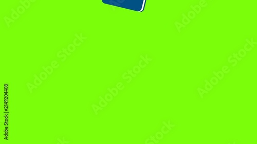 Blue international passport with flight tickets. Boarding passe for world travel and summer vacation planning. Document for tourism and global journey concept. 2d flat animation. Video. Alpha channel