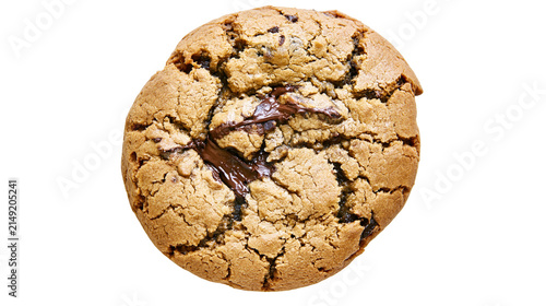 Canvastavla Chocolate chip cookie with melted dark chocolate chunks
