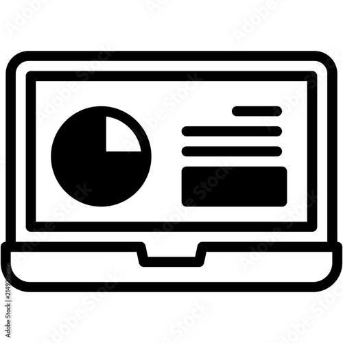 Pie Chart Data Analytics Vector Illustration