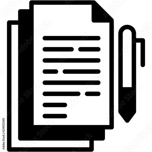 Article Content Writing Blog Vector Illustration