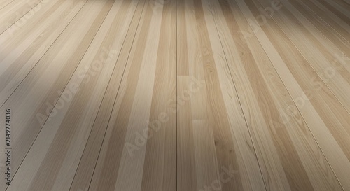 Natural Light Reflecting on Modern Light Brown Timber Hardwood Flooring Texture with Subtle Grain Patterns for Interior Design Architectural Background