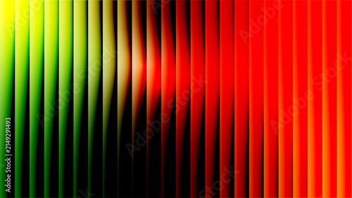 Cuadro en lienzo Abstract Red and green light with rectangle shape glassy effect and shadow