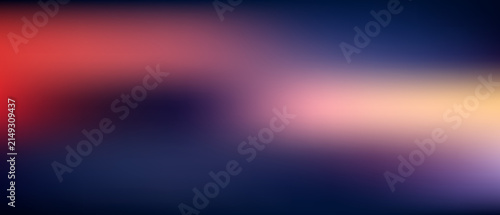Blurred gradient background, with red, dark, blue, and soft, gold