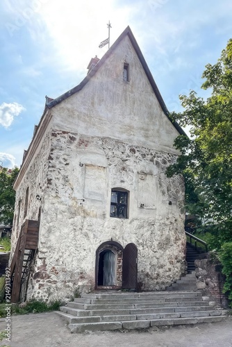Bild auf Leinwand The 16th century Burger Manor is the oldest house in Vyborg, Russia