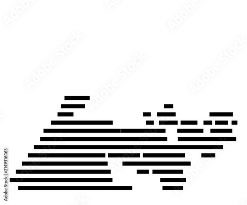 Canvastavla Symbol Map of San Buenaventura (Ventura) (CA, USA).