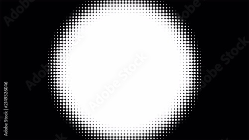Abstract Halftone Pattern, Radial Dot Wave Track Matte Transition 4K Video