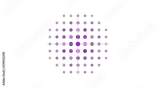 Cuadro en lienzo Batik fabric crosshair with wax resist dye pattern