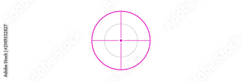 Obraz na plátne Space shooter game targeting reticle with lock-on brackets