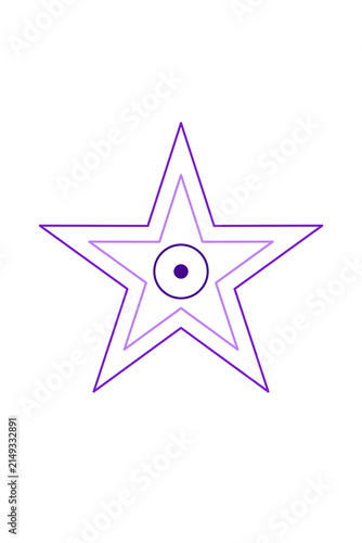 Фотография Spirograph parametric curve crosshair with rotating rings