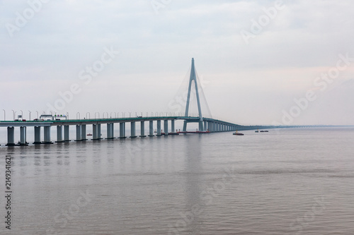 Photography Hangzhou Bay Bridge - Modern Engineering Over Calm Waters