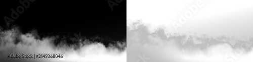 Obraz na plátně Light gray clouds drift across the sky with a soft texture during the day withou