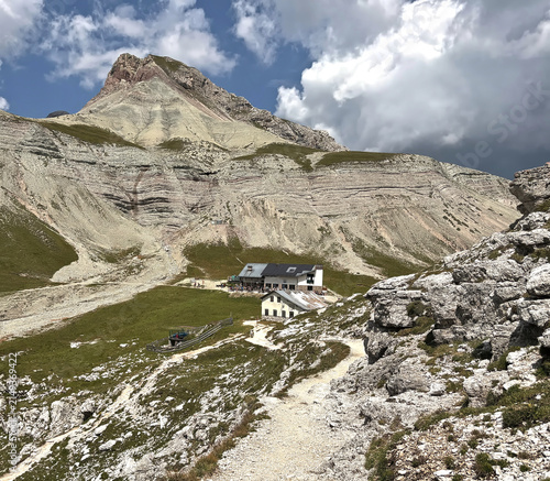 scenic and suggestive mountain view of the Puez-Odle Nature Park in the Dolomites