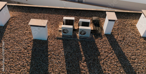  air conditioner split system - outdoor unit. Heat pump. 