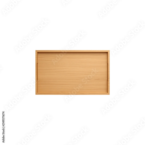 Wooden desk organizer tray