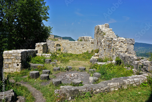 Ruine der Burg Hohenurach; Schwäbische Alb; Bad Urach; Baden Württemberg; Deutschland