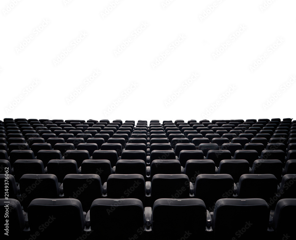Naklejka premium PNG Empty cinema screen interior view