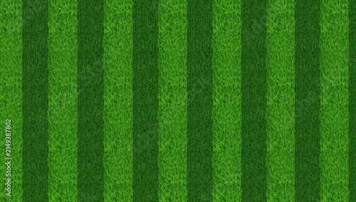 Seamless pattern of freshly cut green grass with alternating dark and light stripes