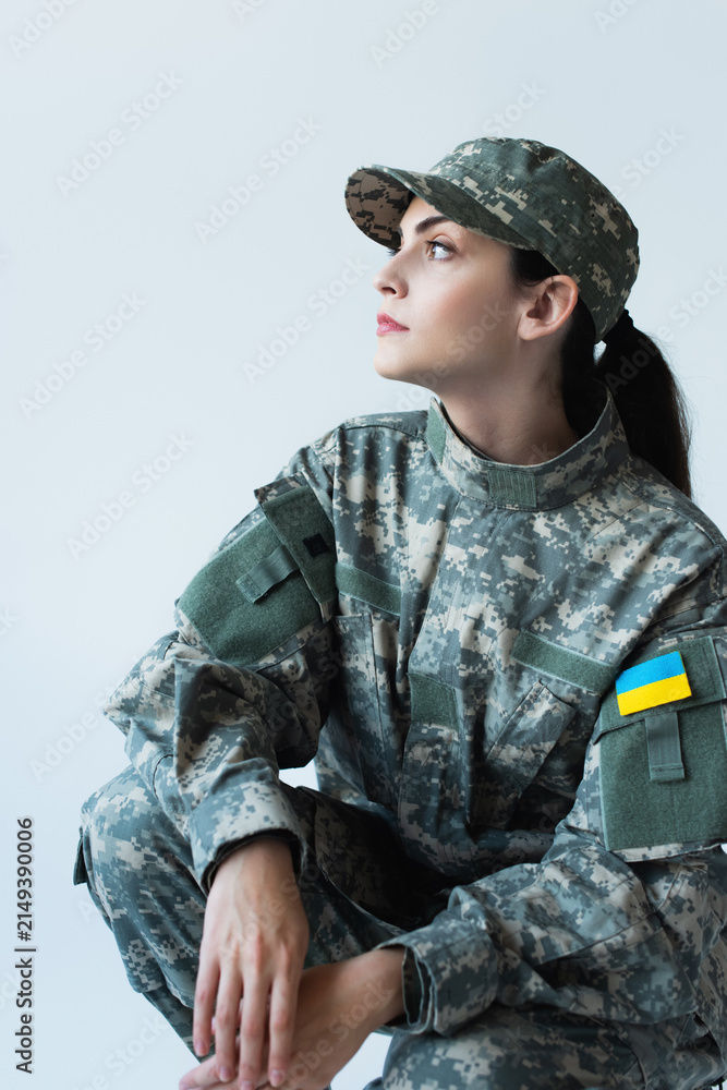 Obraz premium Celebrating strength and resilience in Ukrainian military pride on Independence Day