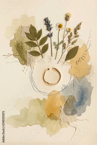 Botanical Mixed Media Collage