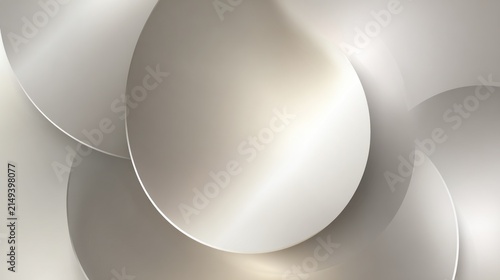 Abstract layered circles with light gradients modern graphic design