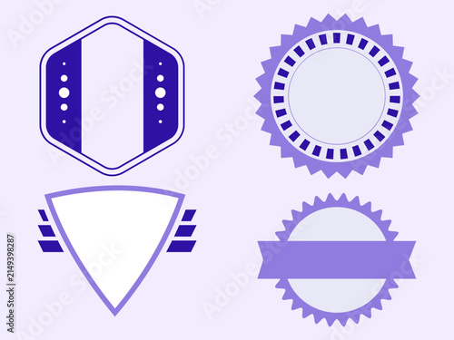 Vintage Badge and Label Template Collection Vector Design
