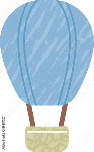hand drawn hot air balloon illustration