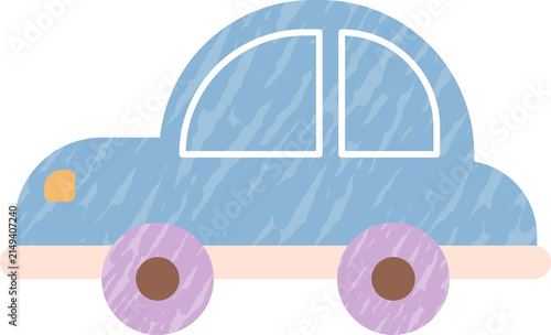 hand drawn car doodle illustration
