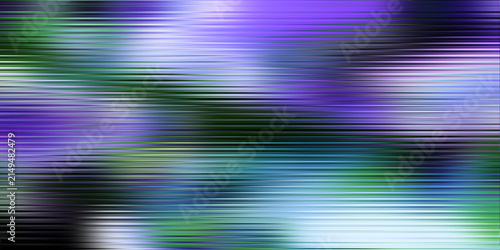 Abstract digital glitch background with horizontal colorful lines and noise