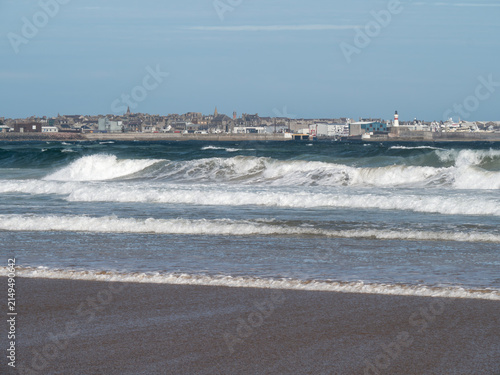 View of Fraserburgh from Fraserburgh Beach, Aberdeenshire, Scotland